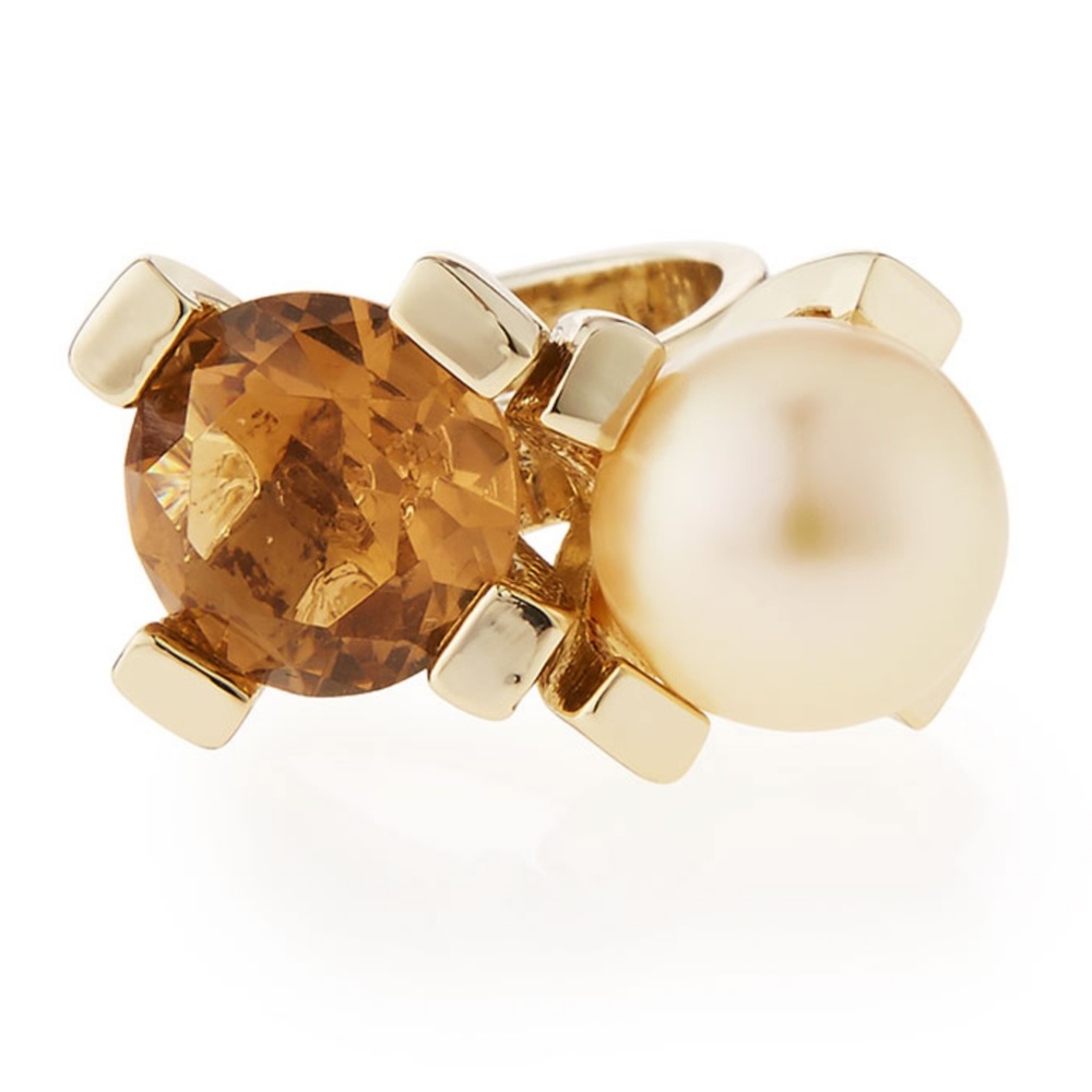 NEW Lele Sadoughi 12K Gold Sunrise Reef Ring - Picture 2 of 7